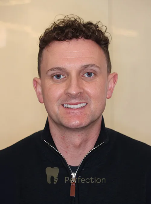 Dental implant patient after treatment